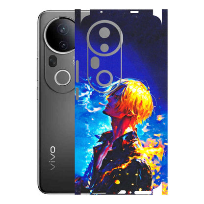VIVO Z/V/X/T/U/S Series Phone Skins (All Models) - Sanji Vinsmoke One Piece - 3D Embossed Finish (L-319) Vivo T4 Ultra