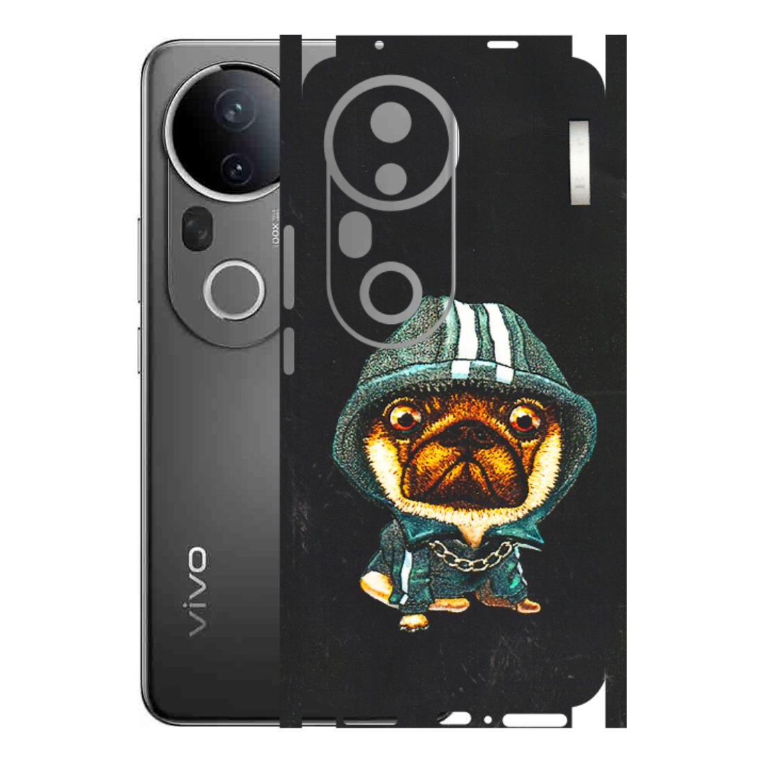 VIVO Z/V/X/T/U/S Series Phone Skins (All Models) - Puppy N Hoodie - 3D Embossed Finish (L-90) Vivo T4 Ultra