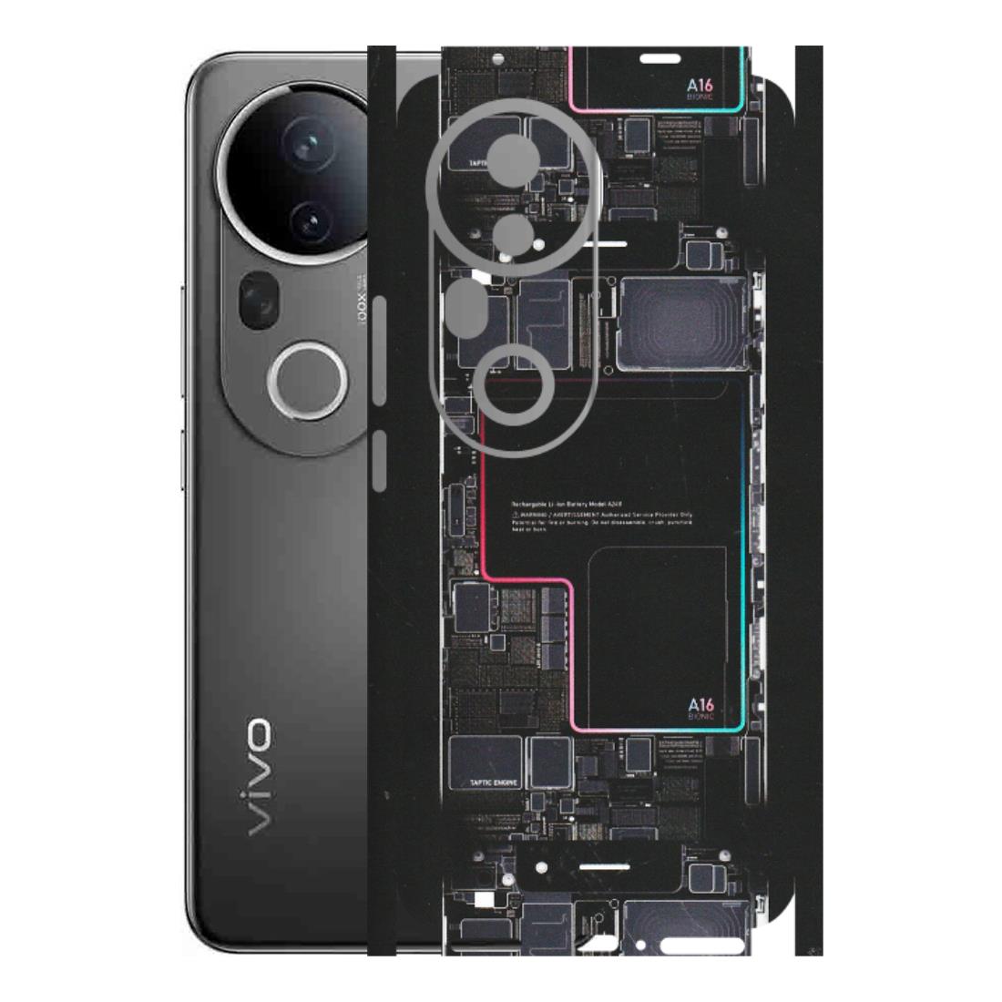 VIVO Z/V/X/T/U/S Series Phone Skins (All Models) - Motherboard Circuit Layout - Matte Finish (M-117) Vivo T4 Ultra