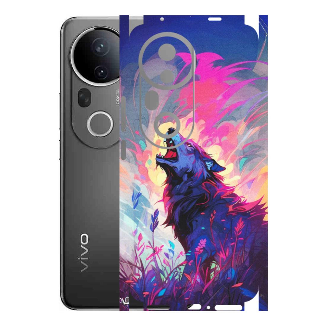 VIVO Z/V/X/T/U/S Series Phone Skins (All Models) - New Wild Wolf Abstract - Matte Finish (M-125) Vivo T4 Ultra