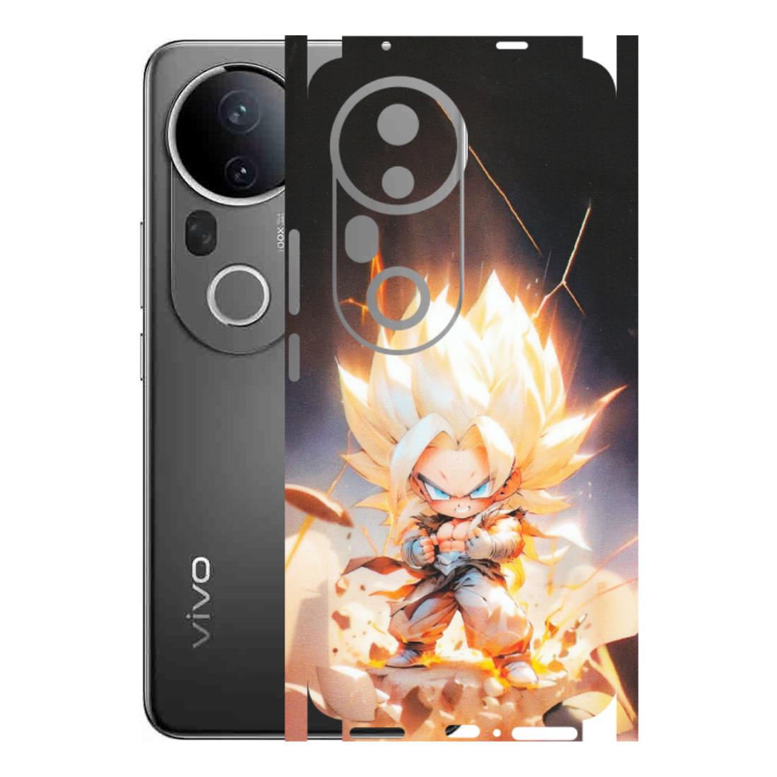 VIVO Z/V/X/T/U/S Series Phone Skins (All Models) - Goku Dragon Cute Anime - Matte Finish (M-131) Vivo T4 Ultra