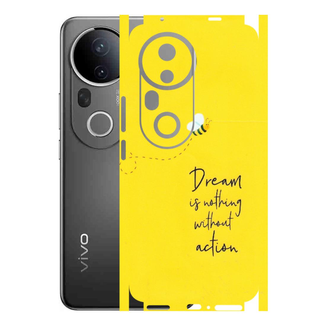 VIVO Z/V/X/T/U/S Series Phone Skins (All Models) - Dream Is Nothing Without Action - Matte Finish (M-138) Vivo T4 Ultra