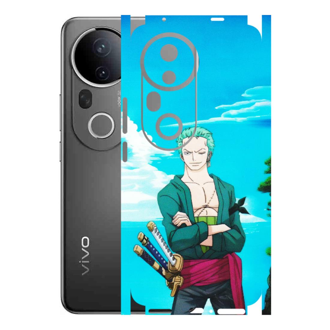 VIVO Z/V/X/T/U/S Series Phone Skins (All Models) - Cool Swordman Zoro Anime - Matte Finish (M-143) Vivo T4 Ultra