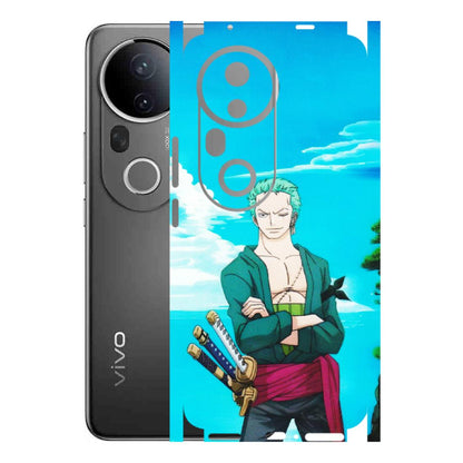 VIVO Z/V/X/T/U/S Series Phone Skins (All Models) - Cool Swordman Zoro Anime - Matte Finish (M-143) Vivo T4 Ultra