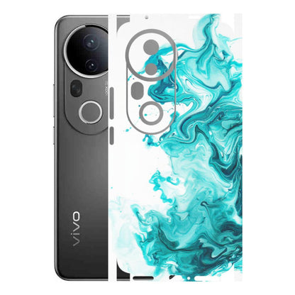 VIVO Z/V/X/T/U/S Series Phone Skins (All Models) - Sky Blue Abstract Colour - Matte Finish (M-146) Vivo T4 Ultra