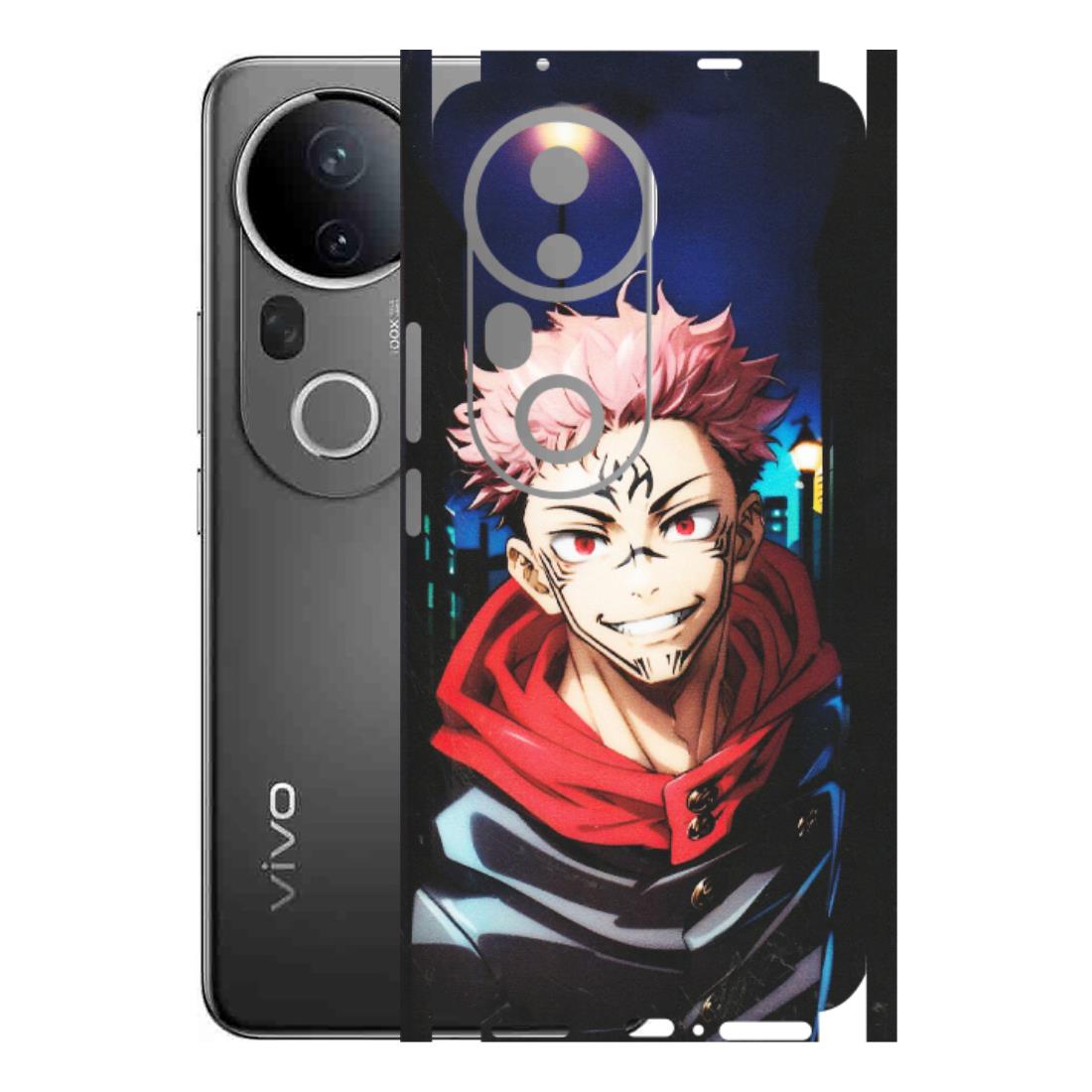 VIVO Z/V/X/T/U/S Series Phone Skins (All Models) - Yuji Itadori Funny Face Anime - Matte Finish (M-152) Vivo T4 Ultra
