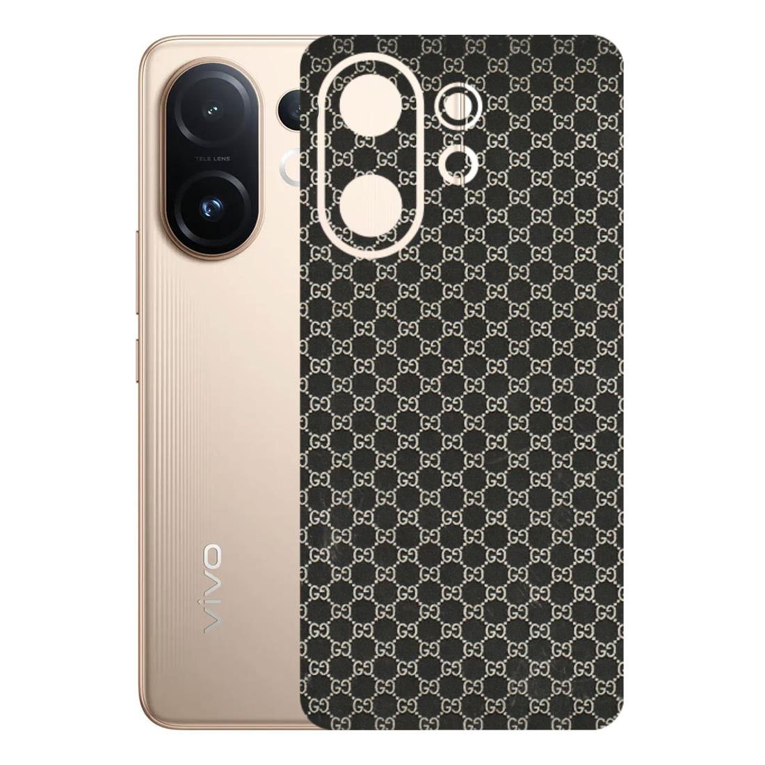 VIVO Z/V/X/T/U/S Series Phone Skins (All Models) - Black G Print - 3D Embossed Finish (L-109) Vivo T4 pro