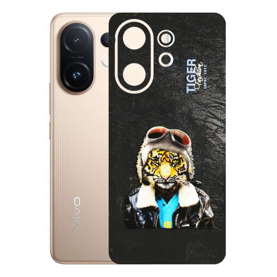 VIVO Z/V/X/T/U/S Series Phone Skins (All Models) - Rider Tiger - 3D Embossed Finish (L-113) Vivo T4 pro
