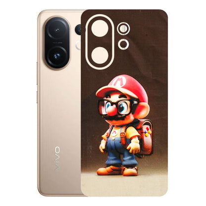 VIVO Z/V/X/T/U/S Series Phone Skins (All Models) - Little Mario - 3D Embossed Finish (L-119) Vivo T4 pro