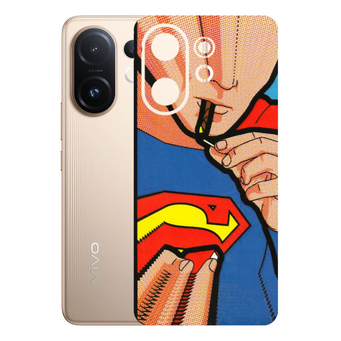 VIVO Z/V/X/T/U/S Series Phone Skins (All Models) - Superman Sutta - 3D Embossed Finish (L-130) Vivo T4 pro