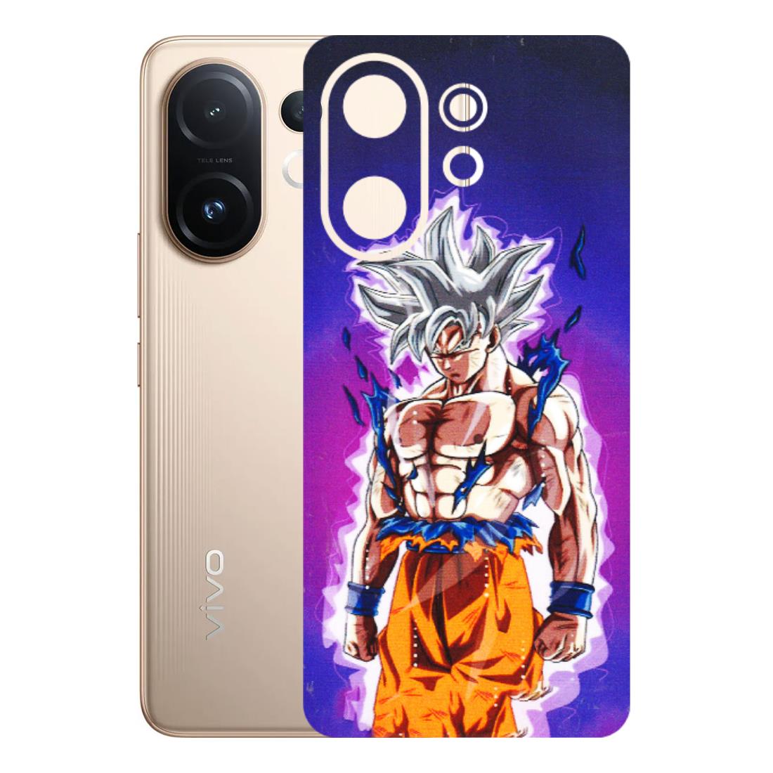VIVO Z/V/X/T/U/S Series Phone Skins (All Models) - Goku Purple Anime - 3D Embossed Finish (L-147) Vivo T4 pro