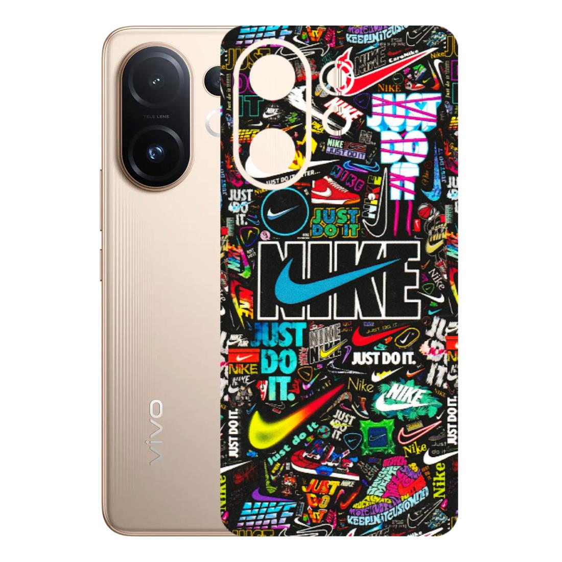 VIVO Z/V/X/T/U/S Series Phone Skins (All Models) - Just Do It Doodles - 3D Embossed Finish (L-166) Vivo T4 pro