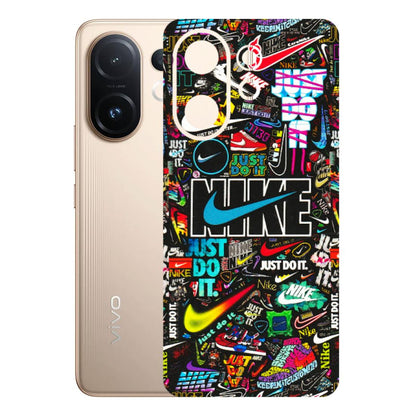 VIVO Z/V/X/T/U/S Series Phone Skins (All Models) - Just Do It Doodles - 3D Embossed Finish (L-166) Vivo T4 pro