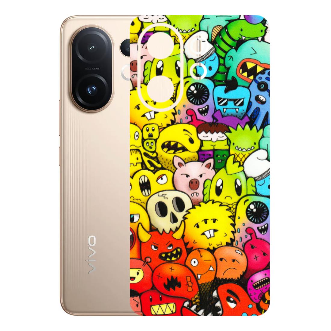 VIVO Z/V/X/T/U/S Series Phone Skins (All Models) - Angry Funkies - 3D Embossed Finish (L-169) Vivo T4 pro