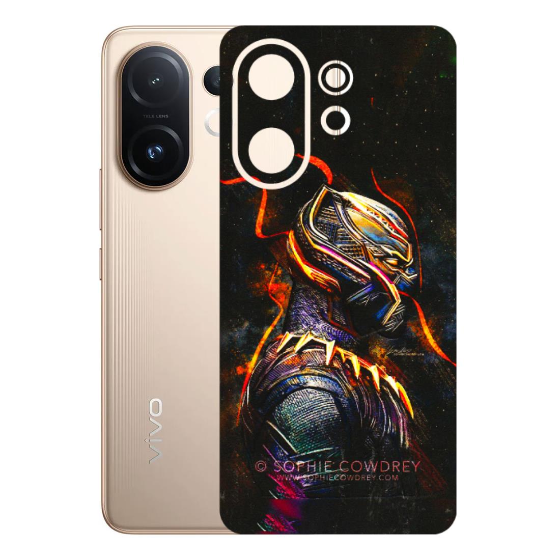 VIVO Z/V/X/T/U/S Series Phone Skins (All Models) - Black Panther - 3D Embossed Finish (L-190) Vivo T4 pro