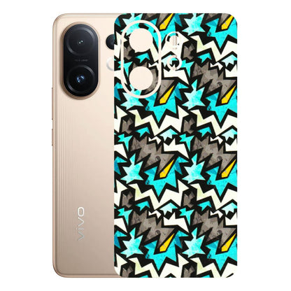 VIVO Z/V/X/T/U/S Series Phone Skins (All Models) - Funky Zig Zag - 3D Embossed Finish (L-223) Vivo T4 pro