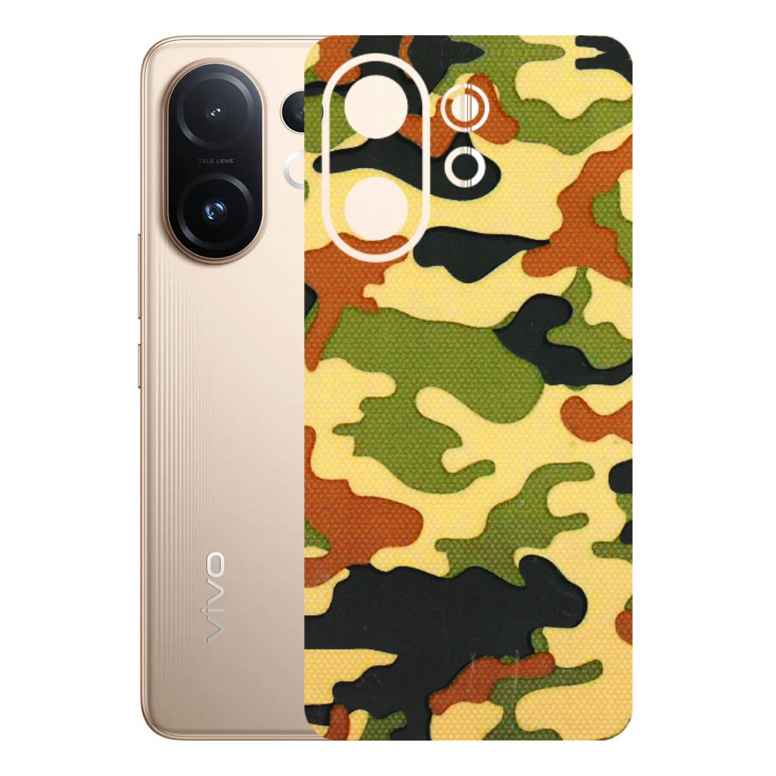 VIVO Z/V/X/T/U/S Series Phone Skins (All Models) - Indian Military - 3D Embossed Finish (L-234) Vivo T4 pro