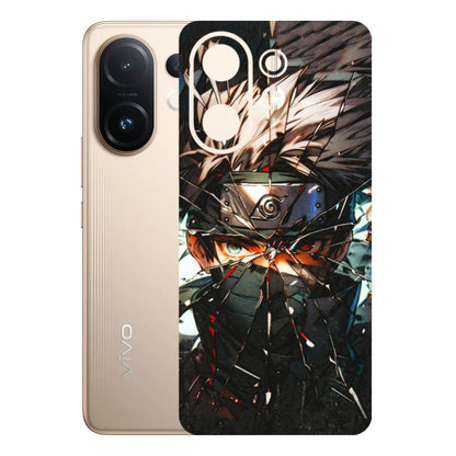 VIVO Z/V/X/T/U/S Series Phone Skins (All Models) - Kakashi Shattered Glass Effect - 3D Embossed Finish (L-237) Vivo T4 pro