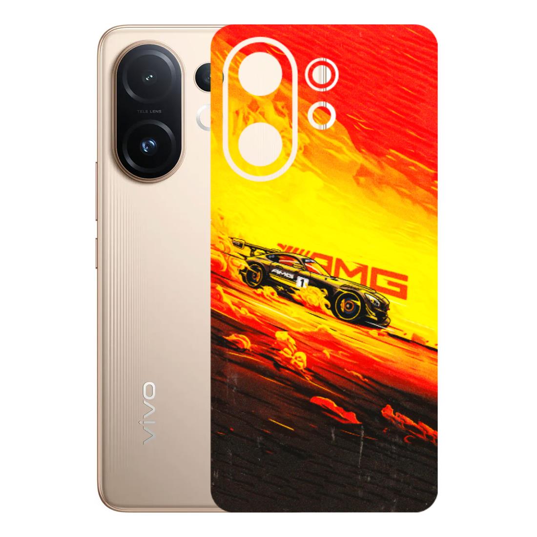 VIVO Z/V/X/T/U/S Series Phone Skins (All Models) - AMG Car Speed Cover - 3D Embossed Finish (L-256) Vivo T4 pro