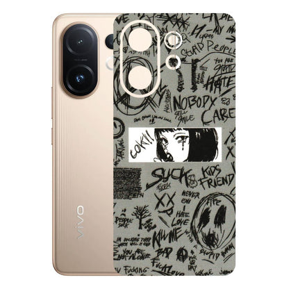VIVO Z/V/X/T/U/S Series Phone Skins (All Models) - Never Have Love Anime - 3D Embossed Finish (L-260) Vivo T4 pro