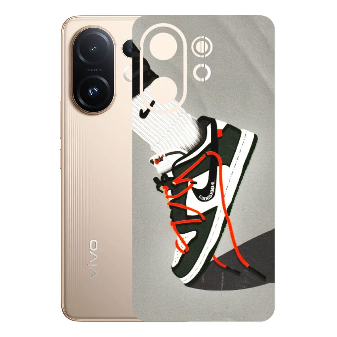 VIVO Z/V/X/T/U/S Series Phone Skins (All Models) - New Grey Sneaker - 3D Embossed Finish (L-261) Vivo T4 pro