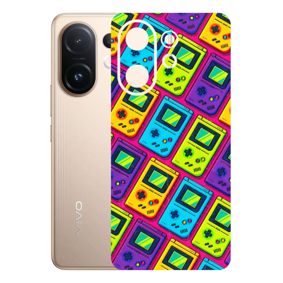 VIVO Z/V/X/T/U/S Series Phone Skins (All Models) - Gameboy Colourful - 3D Embossed Finish (L-266) Vivo T4 pro