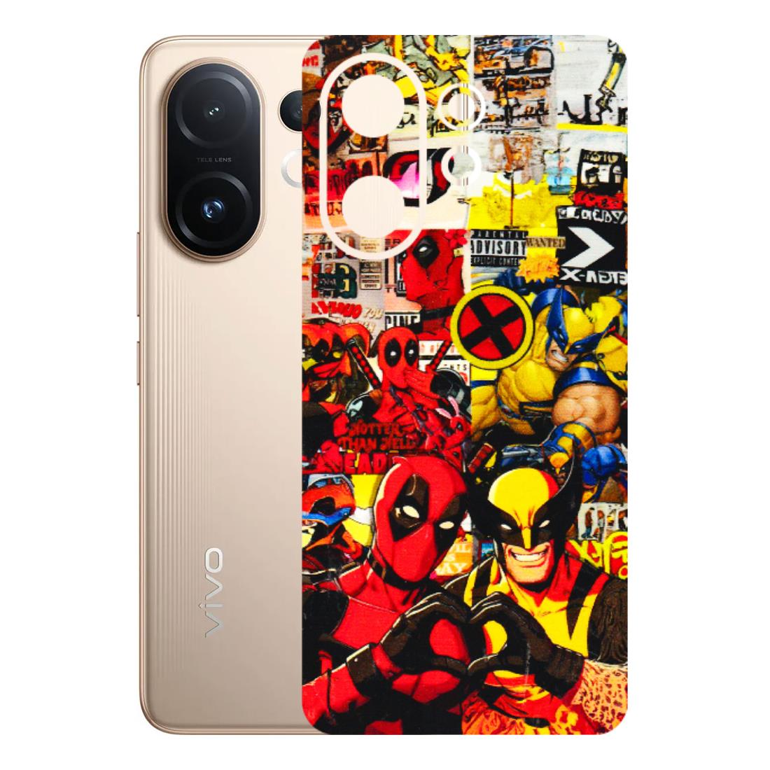 VIVO Z/V/X/T/U/S Series Phone Skins (All Models) - Spidy Wolverine - 3D Embossed Finish (L-310) Vivo T4 pro