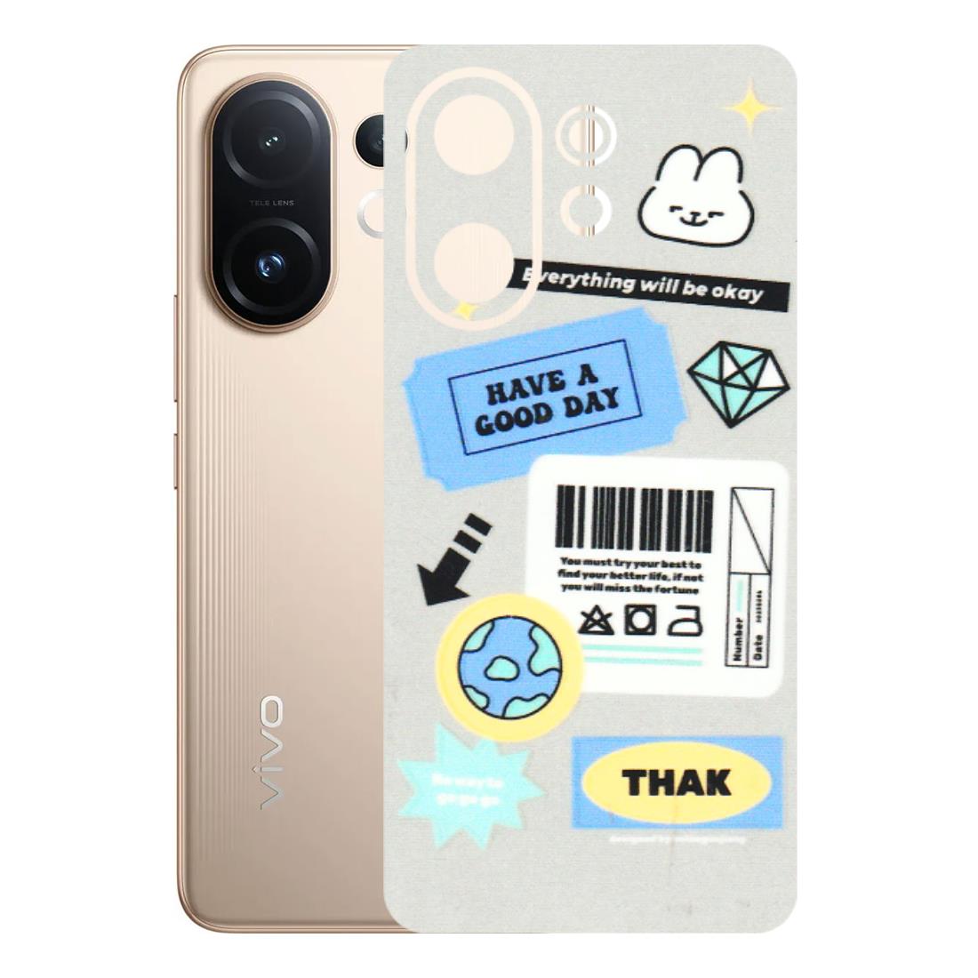 VIVO Z/V/X/T/U/S Series Phone Skins (All Models) - Will Be Okay Design - 3D Embossed Finish (L-316) Vivo T4 pro