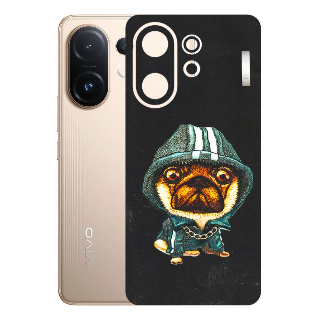 VIVO Z/V/X/T/U/S Series Phone Skins (All Models) - Puppy N Hoodie - 3D Embossed Finish (L-90) Vivo T4 pro