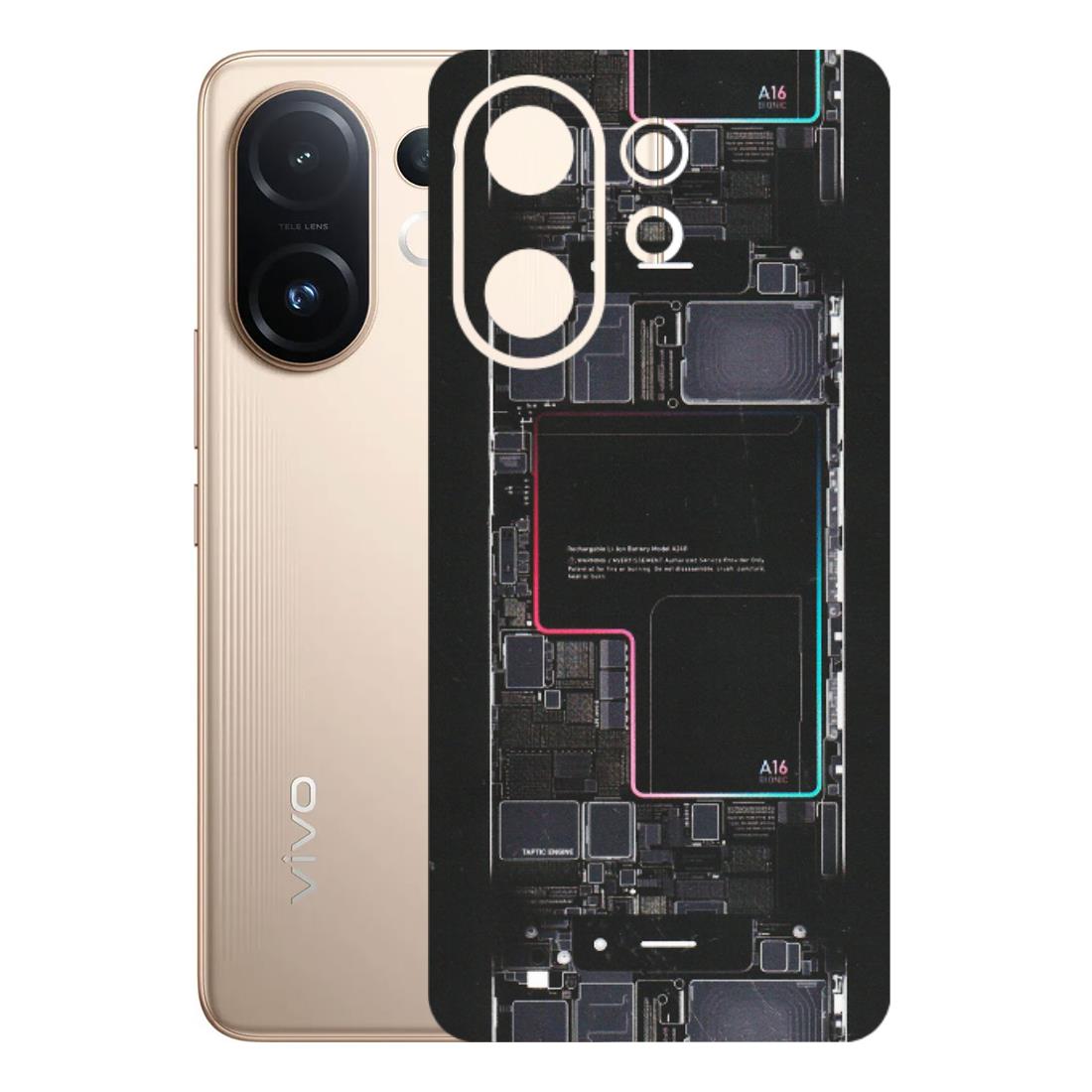 VIVO Z/V/X/T/U/S Series Phone Skins (All Models) - Motherboard Circuit Layout - Matte Finish (M-117) Vivo T4 pro