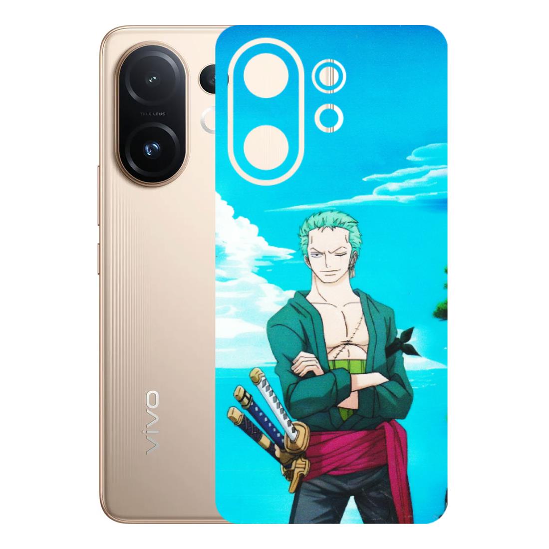 VIVO Z/V/X/T/U/S Series Phone Skins (All Models) - Cool Swordman Zoro Anime - Matte Finish (M-143) Vivo T4 pro