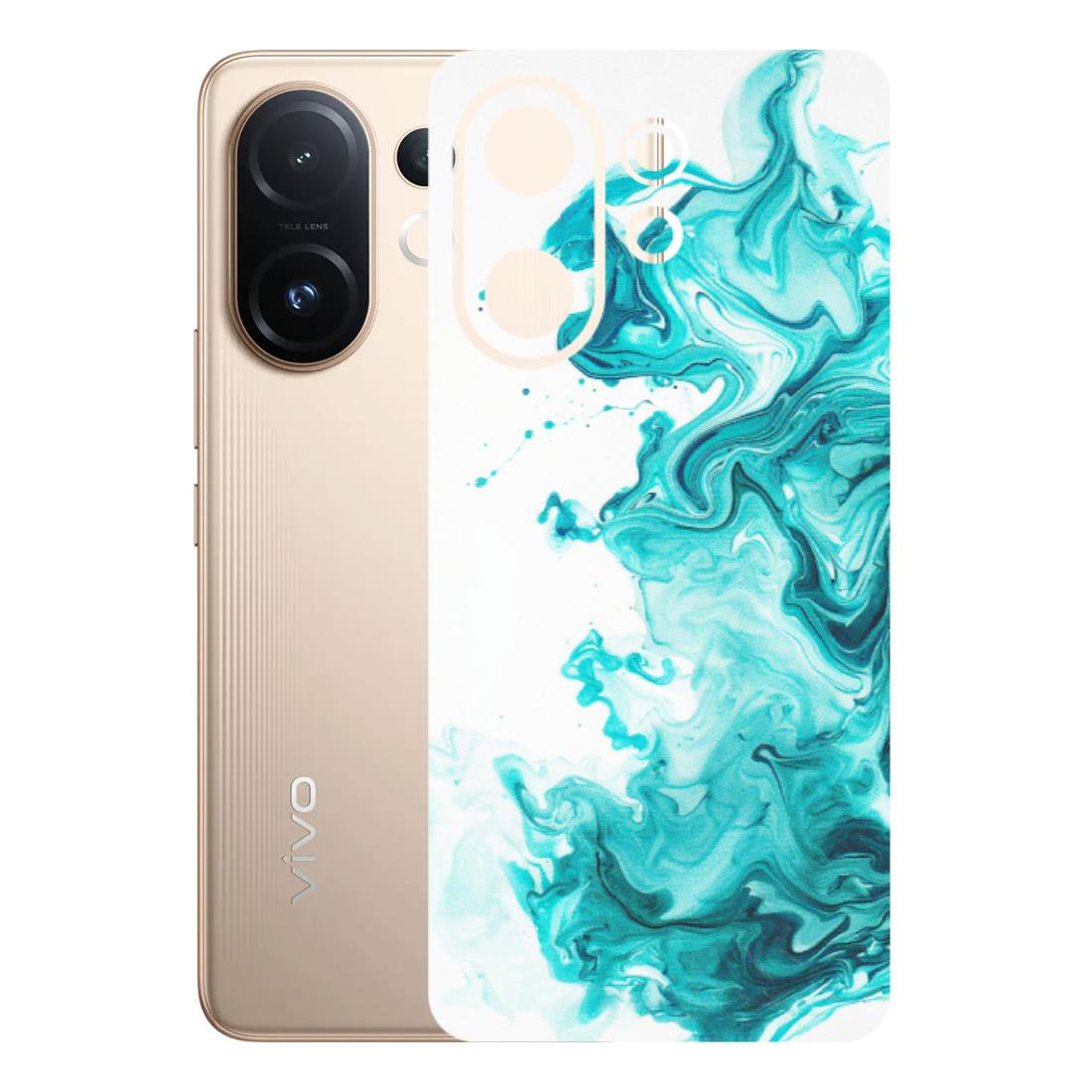 VIVO Z/V/X/T/U/S Series Phone Skins (All Models) - Sky Blue Abstract Colour - Matte Finish (M-146) Vivo T4 pro