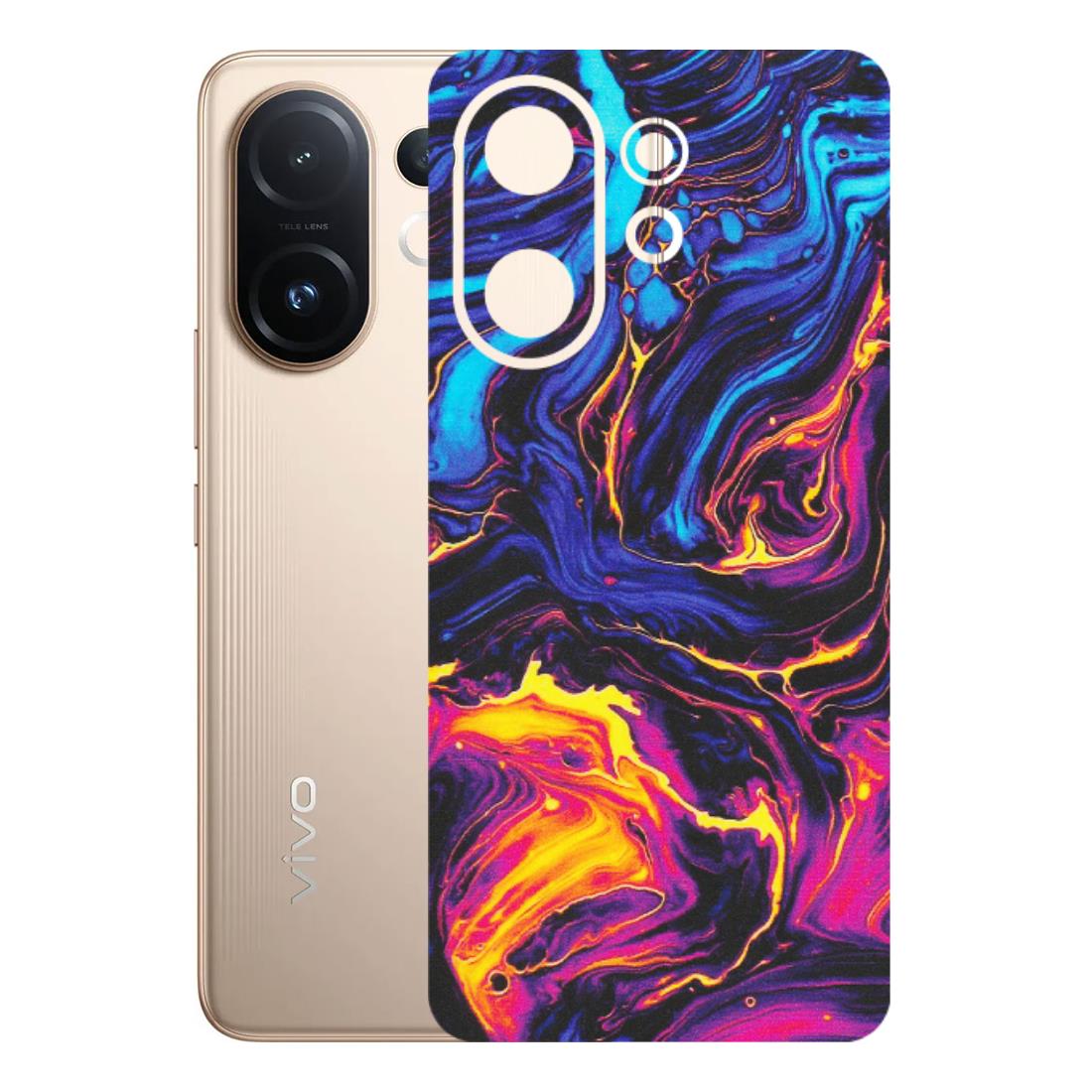 VIVO Z/V/X/T/U/S Series Phone Skins (All Models) - Abstract Paint Classy - Matte Finish (M-15) Vivo T4 pro