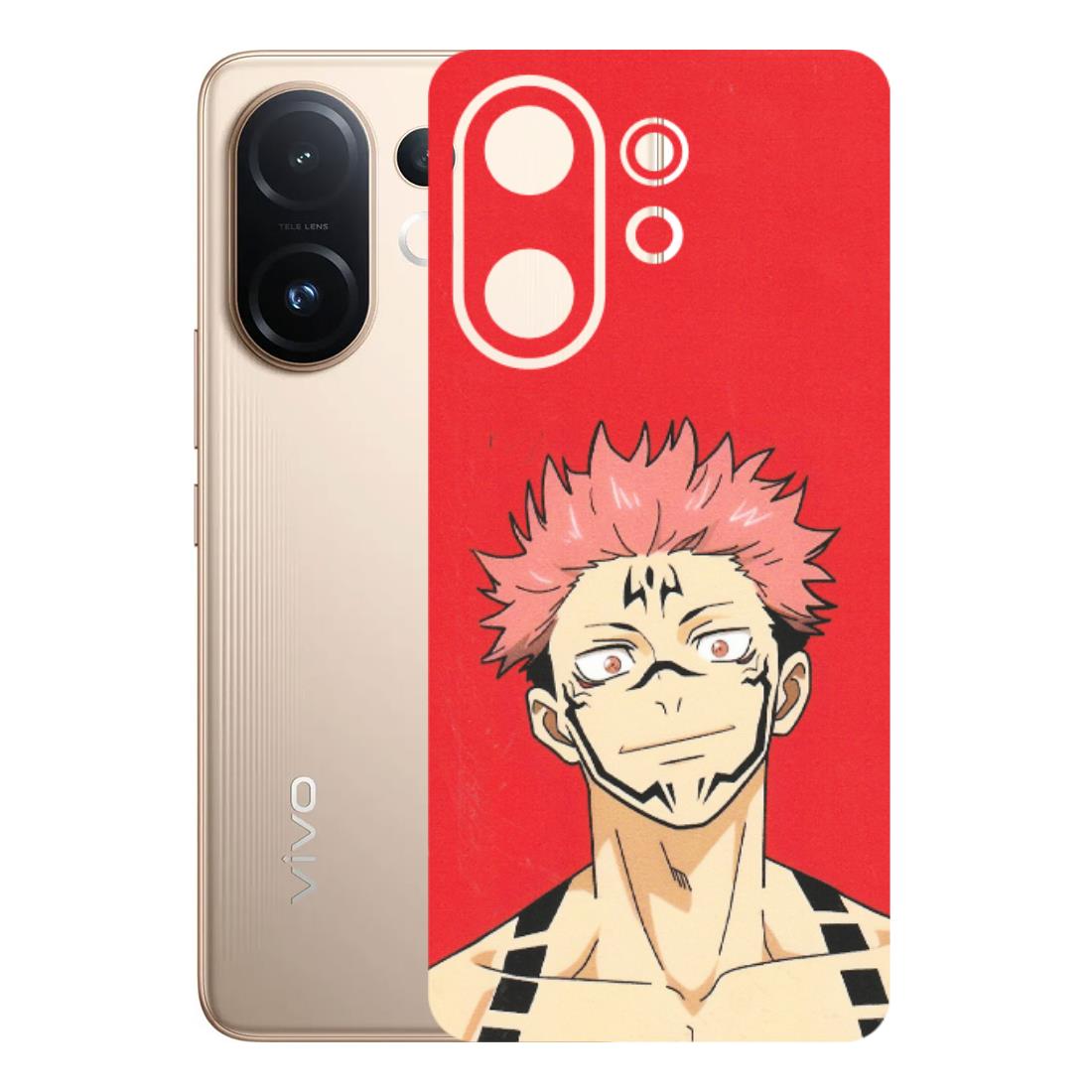 VIVO Z/V/X/T/U/S Series Phone Skins (All Models) - Ryomen Sukuna Fun Anime - Matte Finish (M-153) Vivo T4 pro