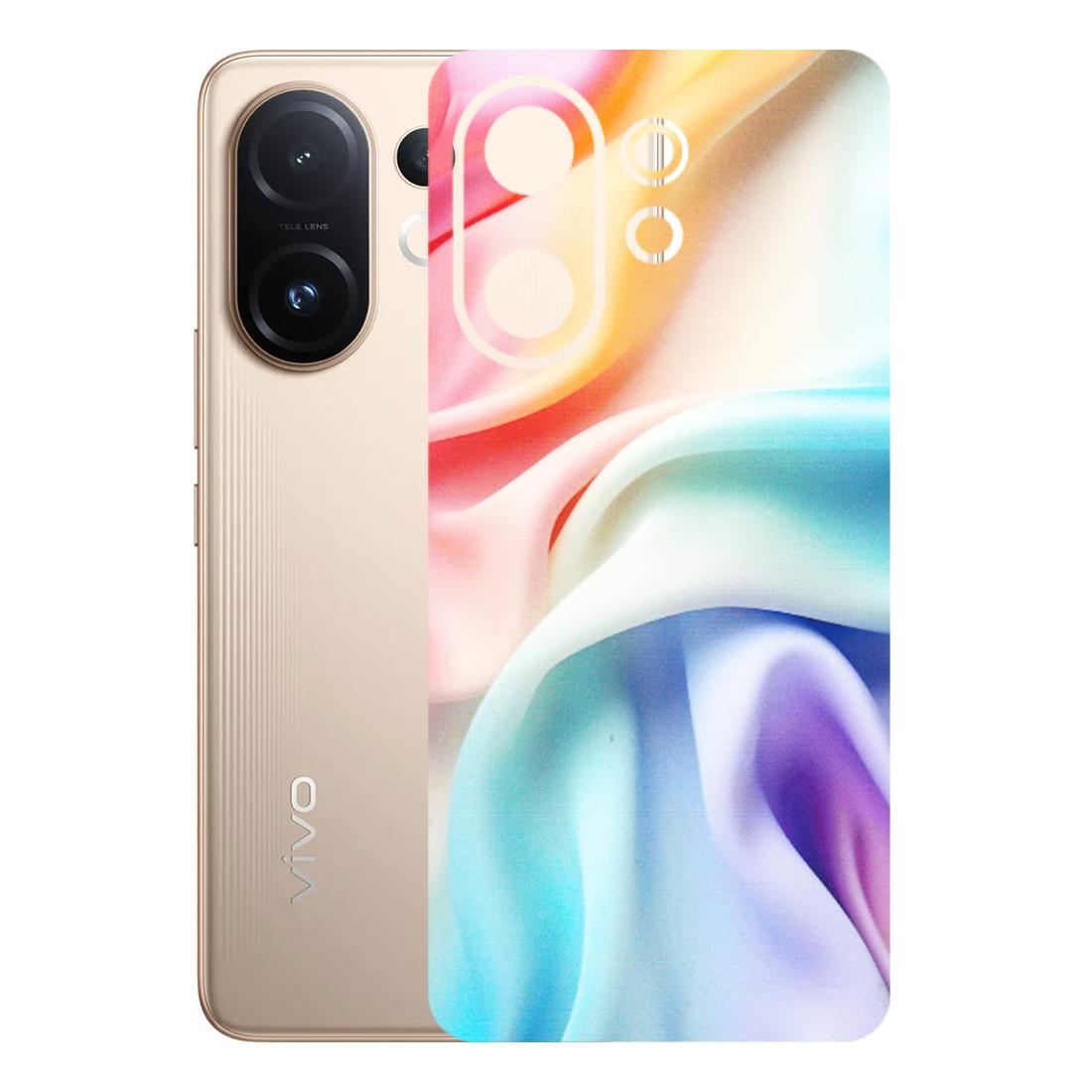 VIVO Z/V/X/T/U/S Series Phone Skins (All Models) - Colourful Silk Cloth - Matte Finish (M-165) Vivo T4 pro