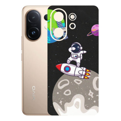 VIVO Z/V/X/T/U/S Series Phone Skins (All Models) - Astronaut Vibing Toon Running - Matte Finish (M-39) Vivo T4 pro