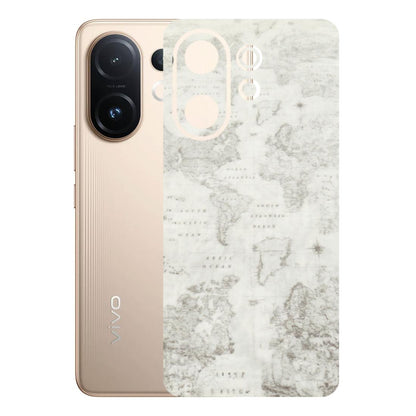 VIVO Z/V/X/T/U/S Series Phone Skins (All Models) - World Travel Map - Transparent Finish (T-04) Vivo T4 pro