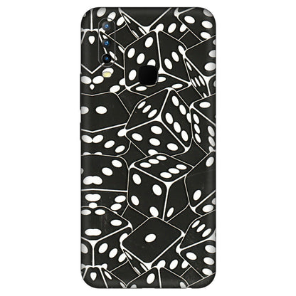 VIVO Z/V/X/T/U/S Series Phone Skins (All Models) - Big Black Dices - 3D Embossed Finish (L-106) Vivo U10
