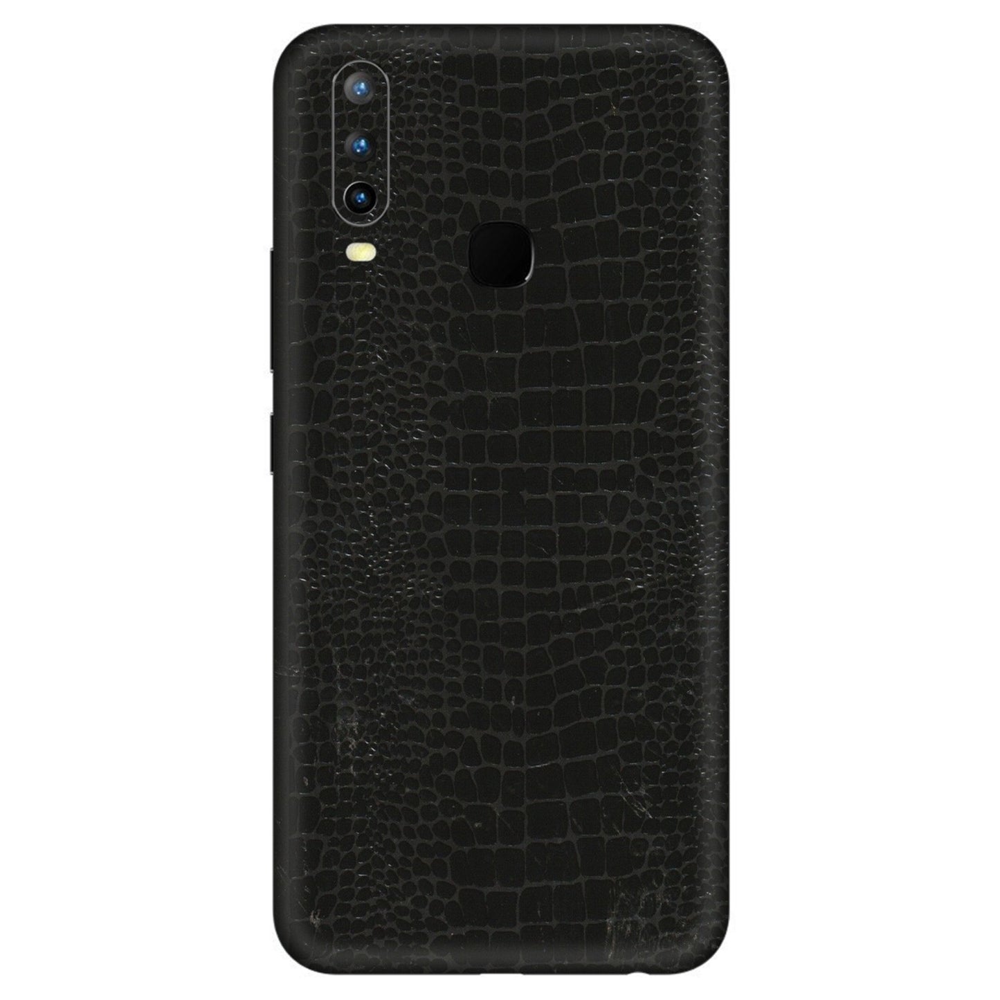 VIVO Z/V/X/T/U/S Series Phone Skins (All Models) - Snake Leather Black - 3D Embossed Finish (L-107) Vivo U10