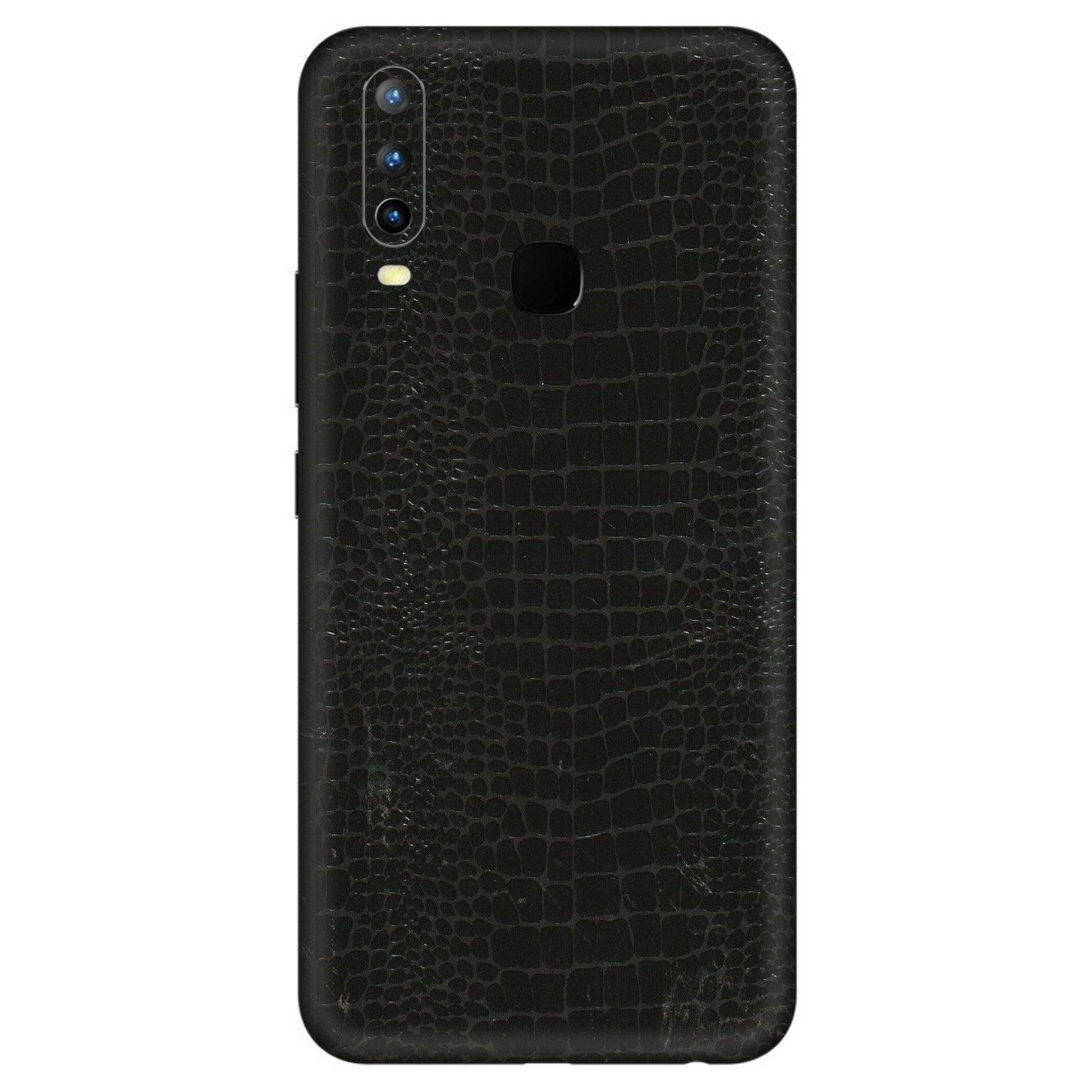 VIVO Z/V/X/T/U/S Series Phone Skins (All Models) - Snake Leather Black - 3D Embossed Finish (L-107) Vivo U10