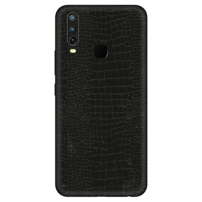 VIVO Z/V/X/T/U/S Series Phone Skins (All Models) - Snake Leather Black - 3D Embossed Finish (L-107) Vivo U10