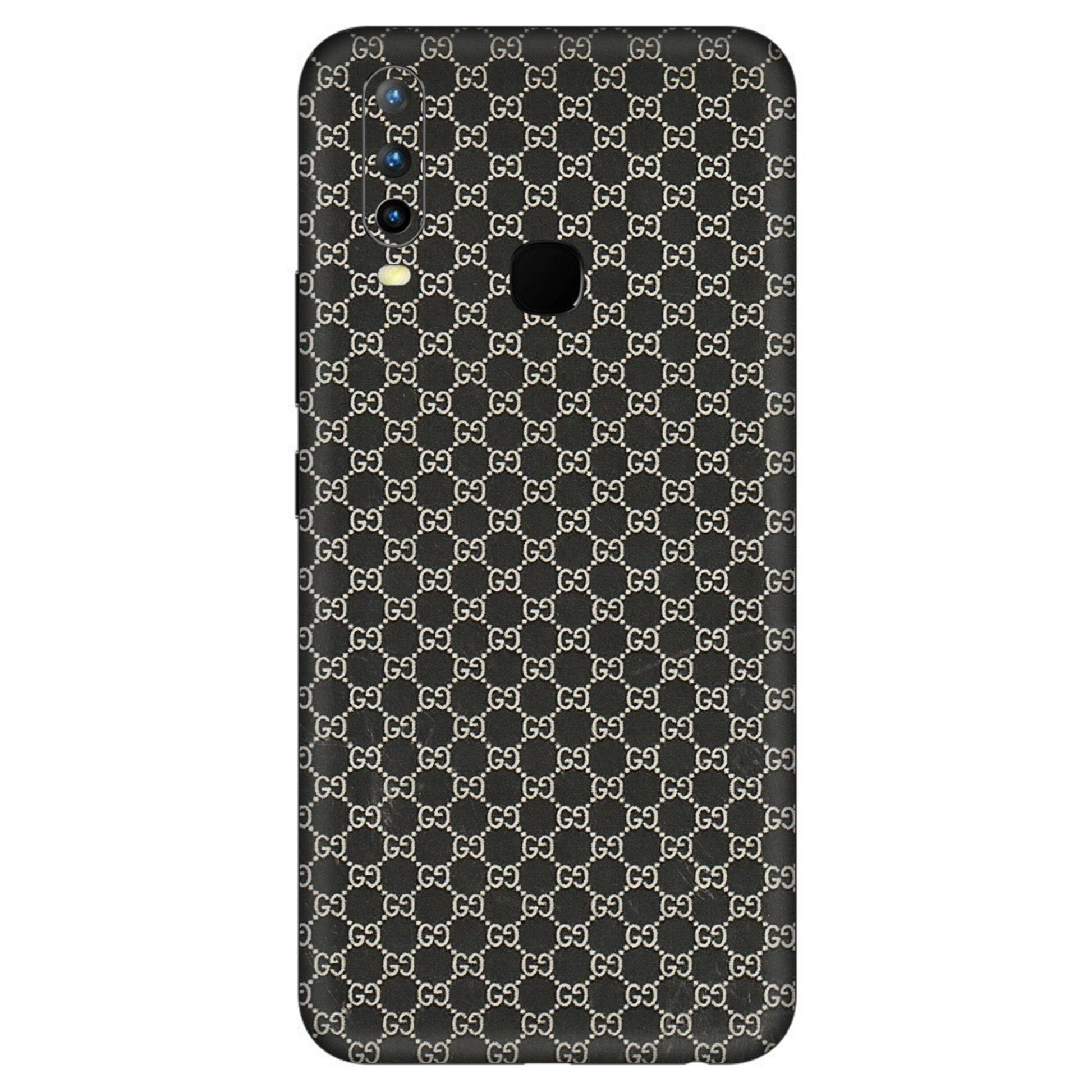 VIVO Z/V/X/T/U/S Series Phone Skins (All Models) - Black G Print - 3D Embossed Finish (L-109) Vivo U10