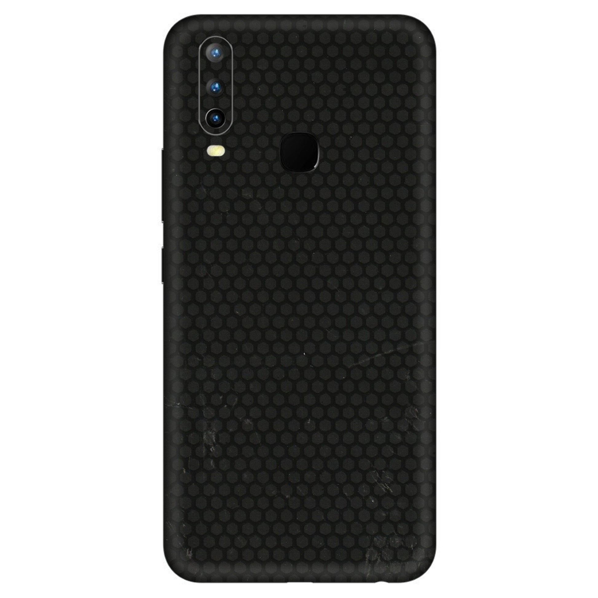 VIVO Z/V/X/T/U/S Series Phone Skins (All Models) - Black honeycomb - 3D Embossed Finish (L-114) Vivo U10