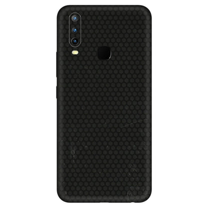 VIVO Z/V/X/T/U/S Series Phone Skins (All Models) - Black honeycomb - 3D Embossed Finish (L-114) Vivo U10
