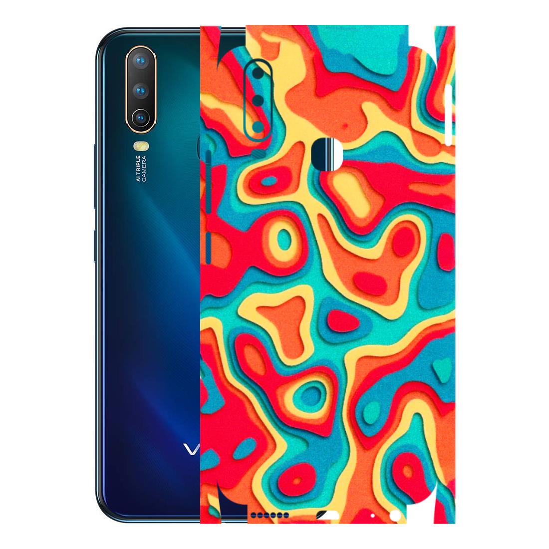 VIVO Z/V/X/T/U/S Series Phone Skins (All Models) - Abstract Swirl - 3D Embossed Finish (L-150) Vivo U10