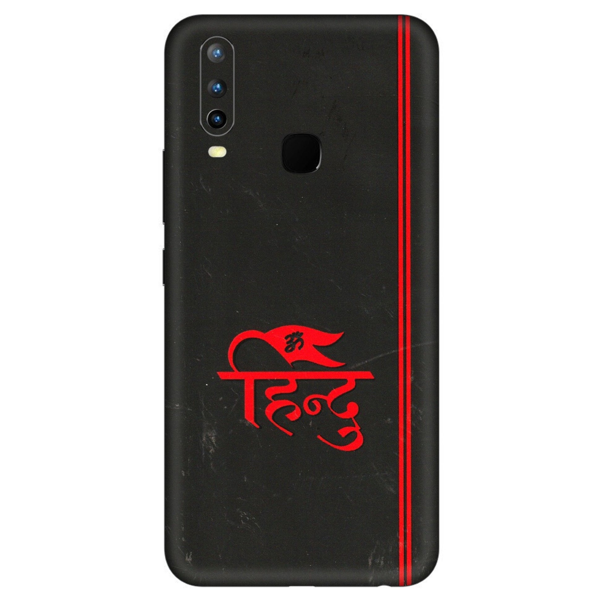 VIVO Z/V/X/T/U/S Series Phone Skins (All Models) - Hindu Black - 3D Embossed Finish (L-153) Vivo U10