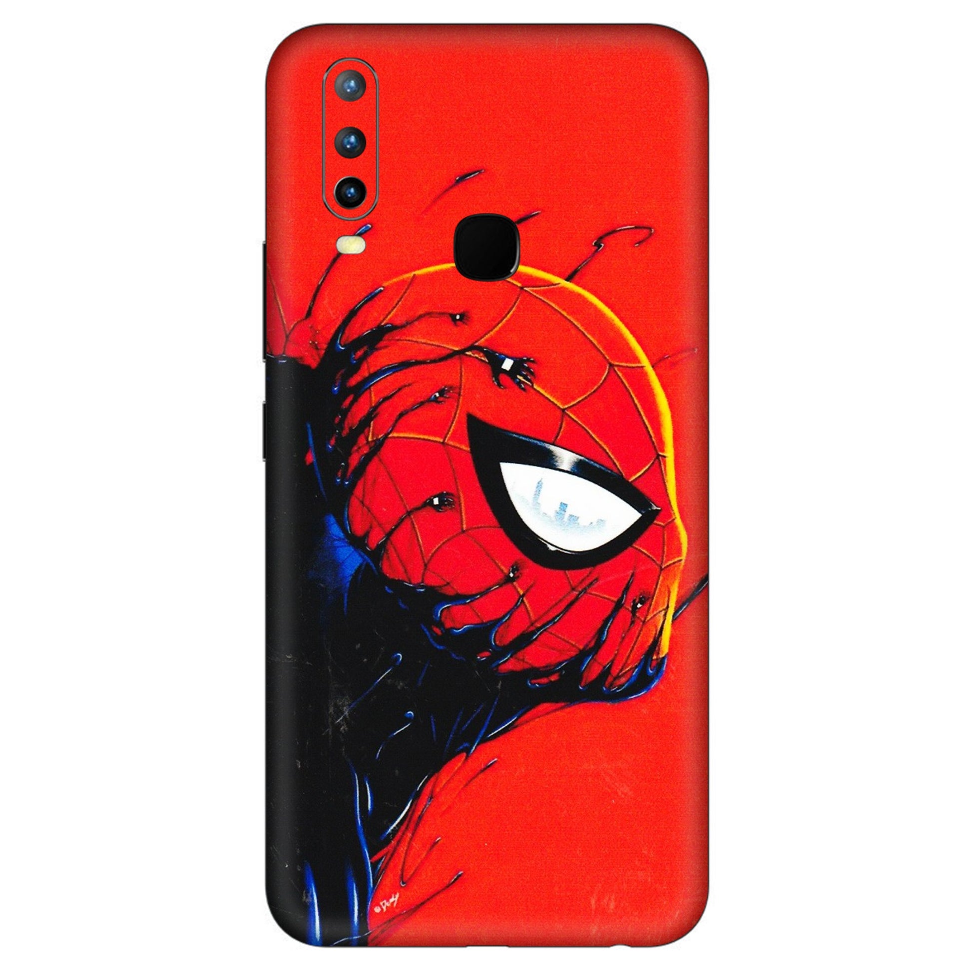 VIVO Z/V/X/T/U/S Series Phone Skins (All Models) - Spiderman Face Venom - 3D Embossed Finish (L-165) Vivo U10