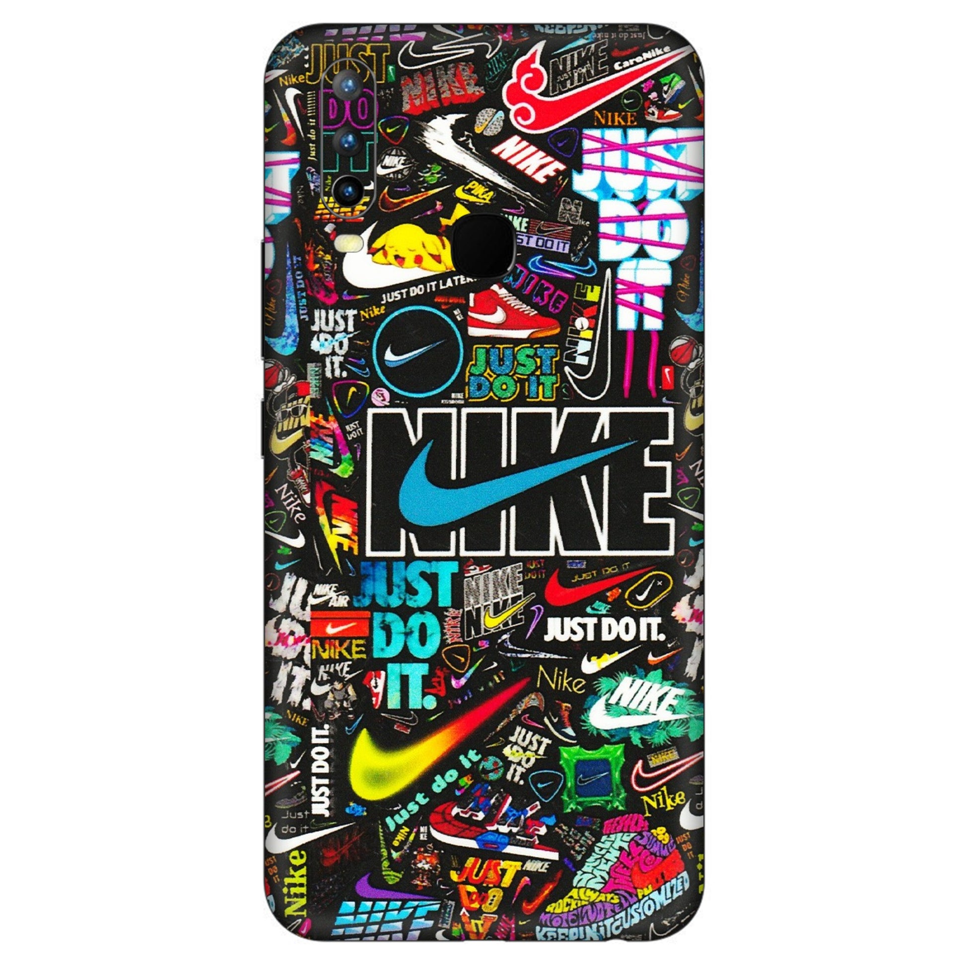 VIVO Z/V/X/T/U/S Series Phone Skins (All Models) - Just Do It Doodles - 3D Embossed Finish (L-166) Vivo U10