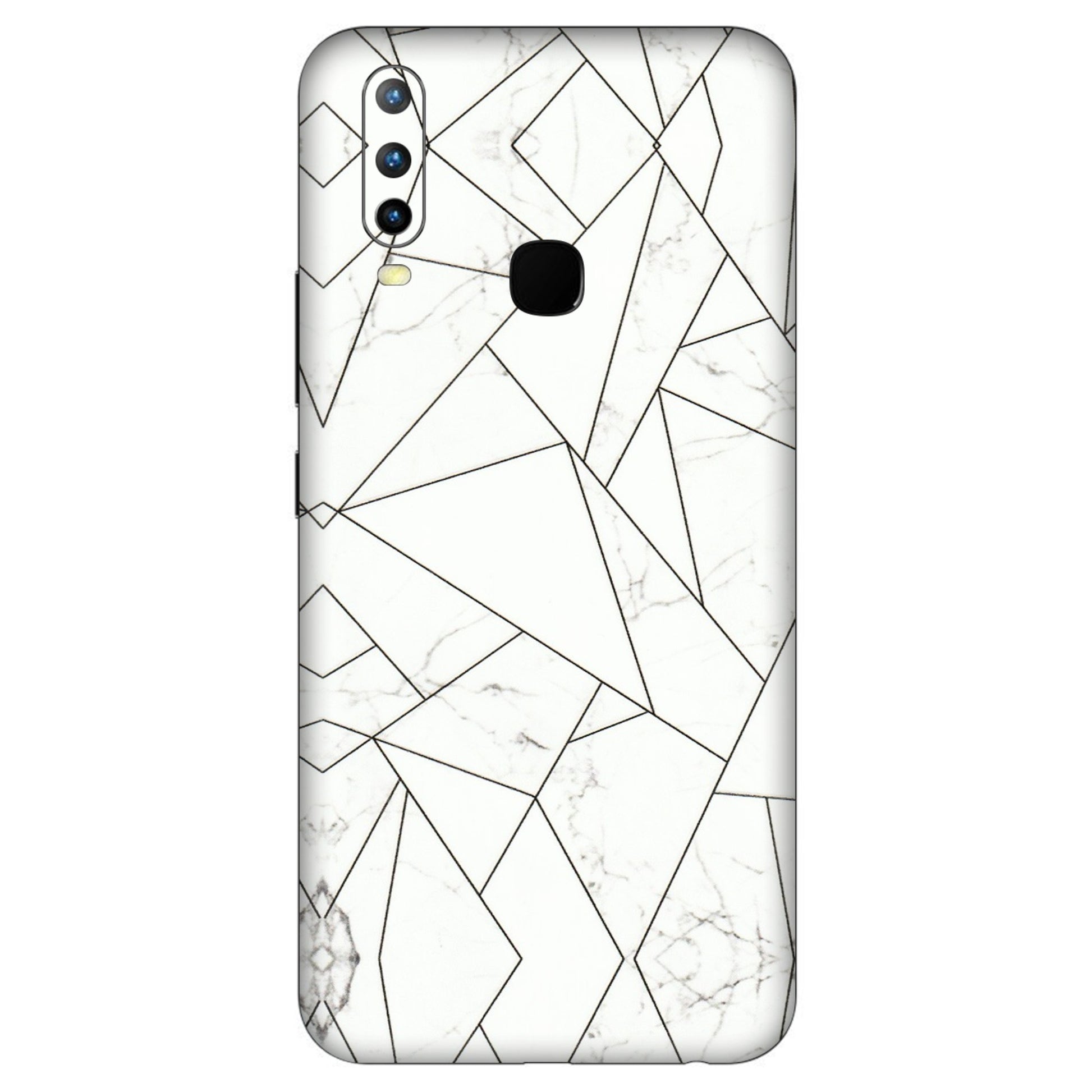 VIVO Z/V/X/T/U/S Series Phone Skins (All Models) - Luxury White Marble Effect - 3D Embossed Finish (L-168) Vivo U10