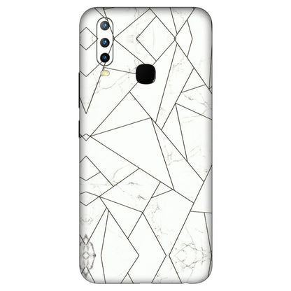 VIVO Z/V/X/T/U/S Series Phone Skins (All Models) - Luxury White Marble Effect - 3D Embossed Finish (L-168) Vivo U10